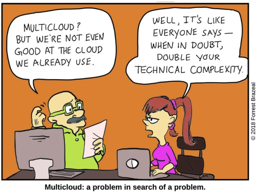multi cloud cartoon