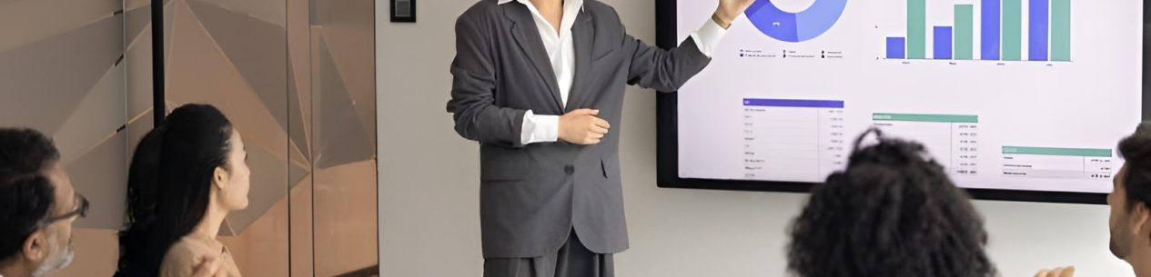 A professional navigating the complexities of AWS Database Migration Service pricing on a detailed dashboard.