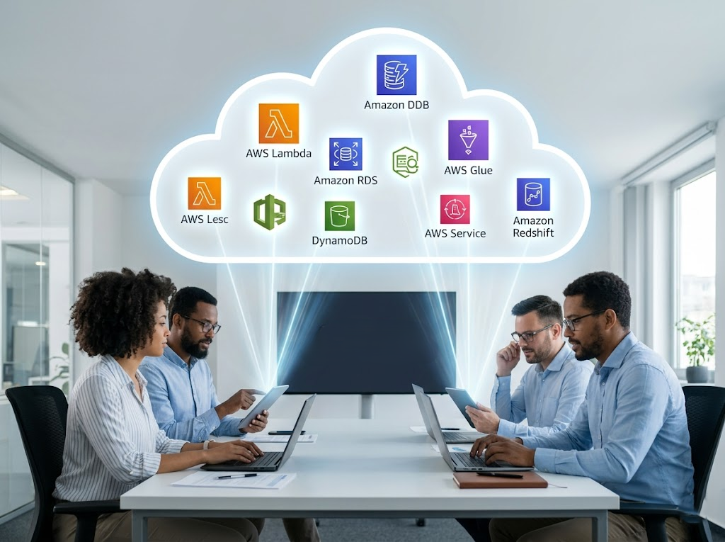 Cloud of multiple AWS managed service. 
