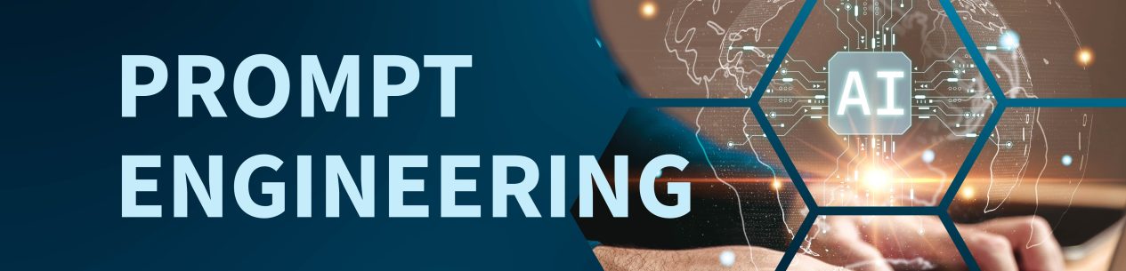 Người dùng gõ prompt trên laptop với biểu tượng AI
